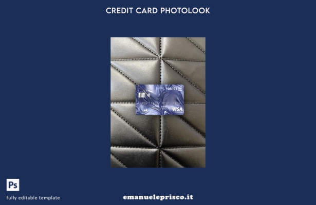 modello frontale photolook per carta classica visto USA Truist Bank in stile ver